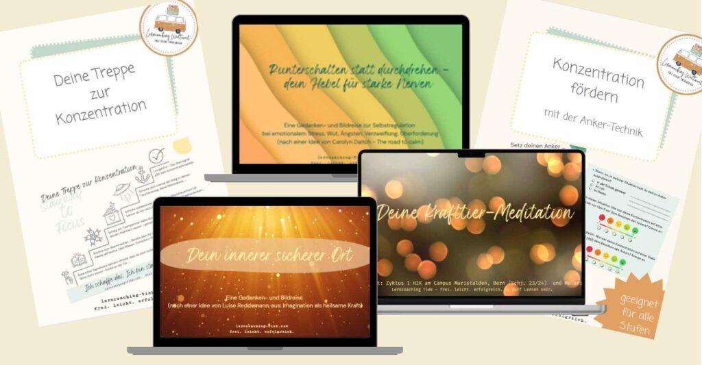 Material für Konzentration, Lerncoaching, Traumapädagogik, Lernen